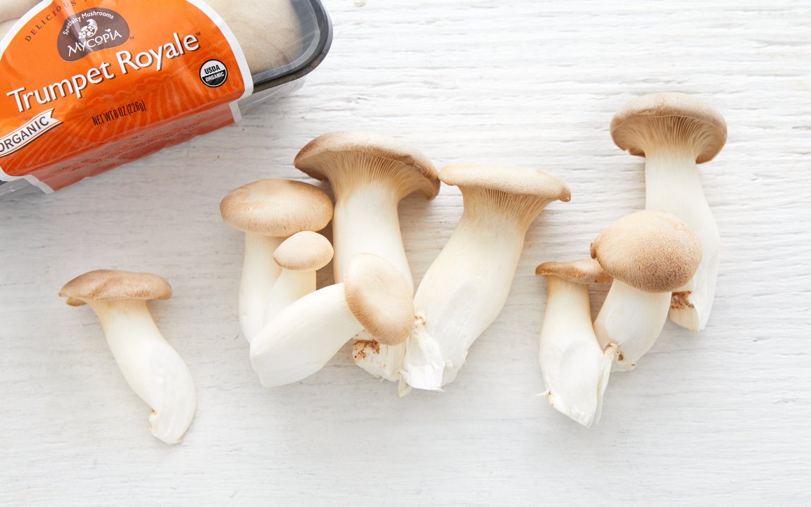 Organic Trumpet Royale (King Trumpet) Mushrooms Gourmet Mushrooms Inc